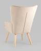 Кресло Stool Group Хью QH-8901KP 263-2 beige бежевый фото 6