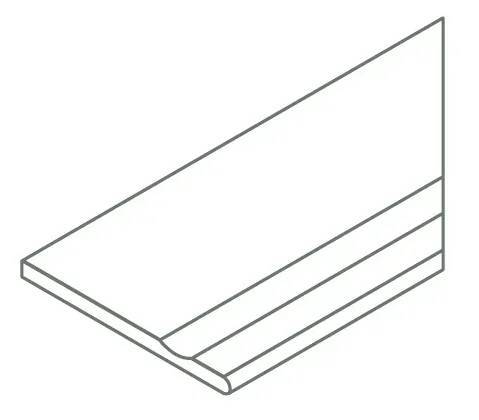 Ступень Italon Магма X2 620090001349 Айс с выемкой закруглённый правый 30x60