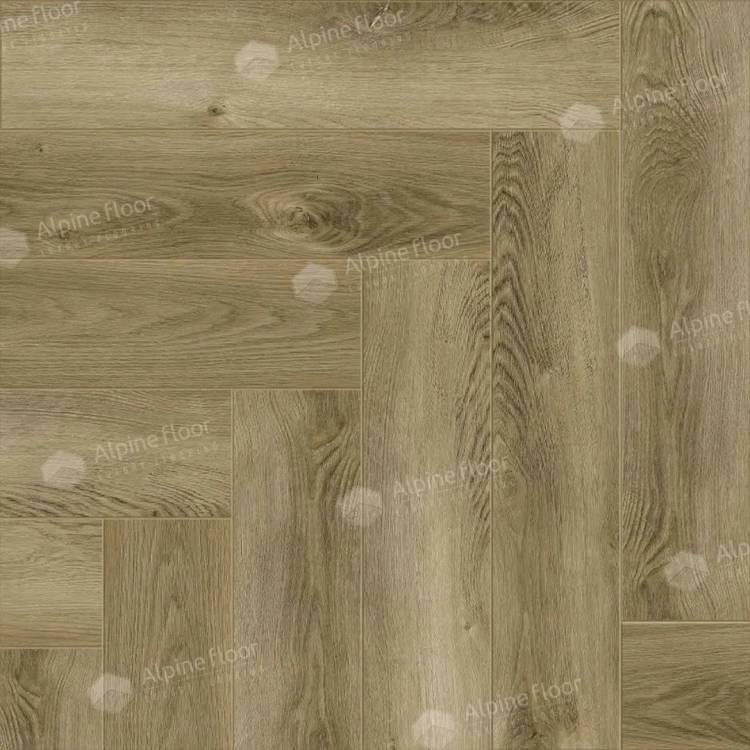 LVT Ламинат Alpine Floor Light Parquet 4/43 4V ECO 13-34 Дуб Кастор 600x125