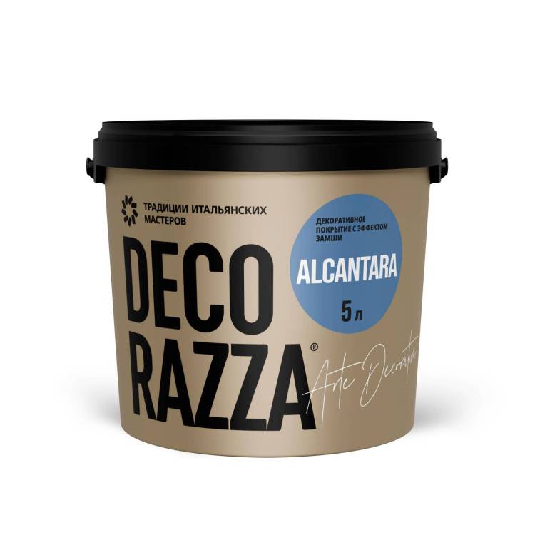 Декоративное покрытие Decorazza Alcantara ALC024 черная 5 л
