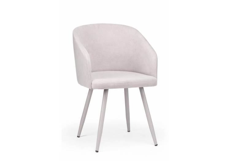 Стул на металлокаркасе Notta Монер 632640 светло-серый (glory 36) / серый