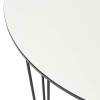 Стол Bradex Home Solution FR 0626 белый с черным 100x100x75.5 фото 5