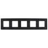 Рамка 5-постовая IEK Skandy SK-M52-M-K02 черный фото 3