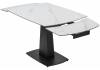 Стол Woodville Balde 593885 matt white marble solid ceramic/black 140(200)x85x76 фото 3