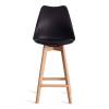 Стул барный Tetchair Tulip Bar (mod. C1014H-1) 21241 Black (Черный) 3010/ натуральный 42x47.5x104 фото 5
