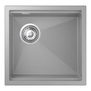 Кухонная мойка Rivelato Lino LN-454-L серый металлик