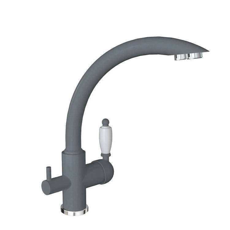 Смеситель для кухни Florentina Шале 333.25H.2113.307 серый шелк