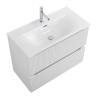 Тумба с раковиной BelBagno UNO-MINI 80 подвесная, Bianco Opaco фото 4