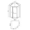 Душевой уголок Agger A03-090TCR/G фото 3