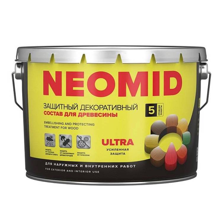 NEOMID BIO COLOR ULTRA защитно декоративный состав на алкидной основе, бесцветный (0,9л)