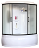 Душевая кабина Royal Bath RB 170ALP-C-BL правая, профиль черный, стекло матовое, 170x100x225