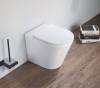 Комплект SantiLine SL-5020 + SL-02 безободковый унитаз, с микролифтом+ бачок с кнопкой смыва фото 2