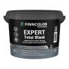Краска укрывистая для стен и потолков Finncolor Expert Total Black глубокоматовая черная 2.7 л