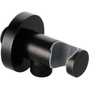 Шланговое подключение Kludi 6054739-00 черный матовый, с держателем