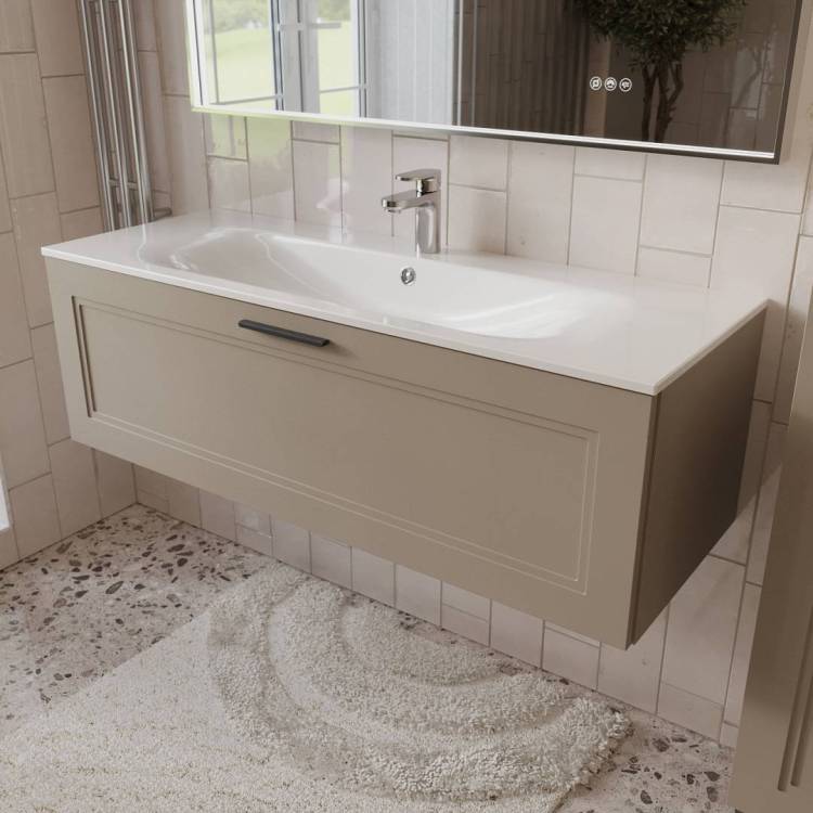 Тумба с раковиной Terminus Classik CLA101201200501O капучино , 120x38