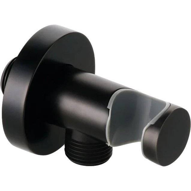 Шланговое подключение Kludi 6054739-00 черный матовый, с держателем