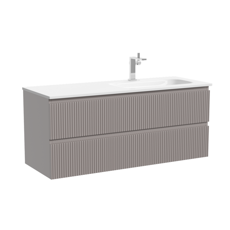 Тумба с раковиной Sancos Snob R правая, Doha Soft, 120x52