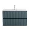 Тумба под раковину BelBagno UNO-1000-2C-SO-AO подвесная, Голубой матовый, 100x45.5