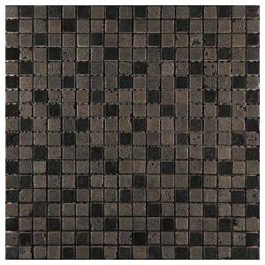 Мозаика Skalini Royal Dark RDK-1 Серо Черная (1.5x1.5) 30.5x30.5