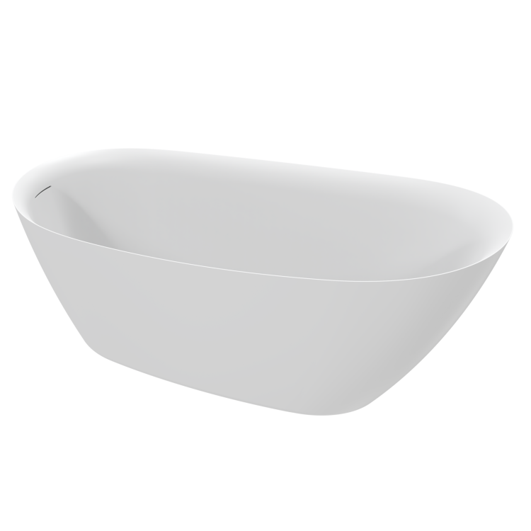 Акриловая ванна AQUAme AQM3503MW 167.6x75, белый матовый