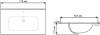 Раковина Aquanet Flat 70 330430 белый матовый, 71x46.5 фото 7