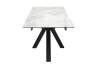 Стол Дик DikLine SFE140 00-00076283 керамика Tianshan White, подстолье черное, опоры черные 140(200)x90x77 фото 5
