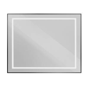 Зеркало BelBagno SPC-KRAFT-1000-800-SENS-NERO с подсветкой и подогревом, Черный