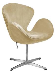 Кресло Bradex Home Swan Style Chair FR 1045 карамельный, искусственная замша