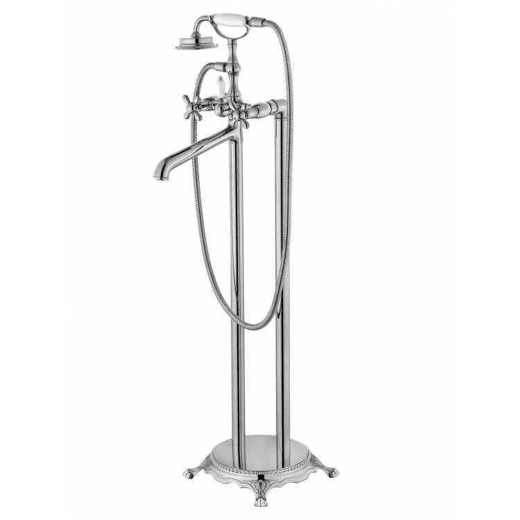 Смеситель для ванны Wonzon & Woghand WW-88649020-CR напольный, хром