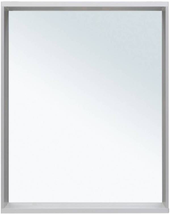 Зеркало Allen Brau Reality 60 1.32016.02 с LED подсветкой, серебро брашированное, 750x600x140