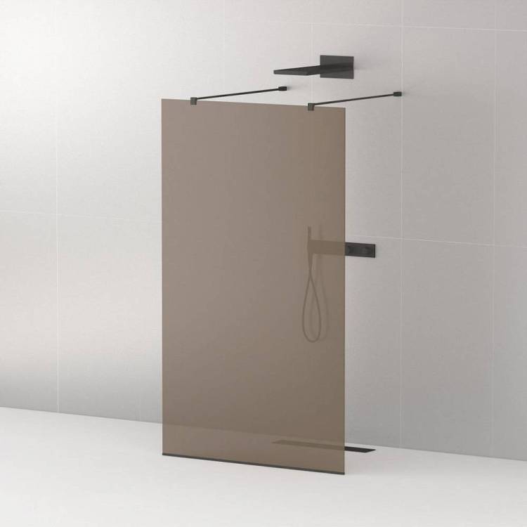 Душевая перегородка Cezares Liberta LIBERTA-L-2-120-120-BR-NERO черный