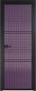 Межкомнатная дверь Profil Doors 3 AX цвет профиля Черный, стекло безопасное 6 мм мору фиолетовое 700x2000