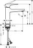 Смеситель для раковины Hansgrohe Metropol 32507340 с донным клапаном Push-Open фото 2