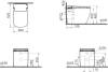 Унитаз приставной VitrA V-Care Prime 7232B403-6217 безободковый, с биде и микролифтом фото 4