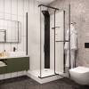 Душевая кабина Cerutti Spa MiMi90B черная, 90x90x225 фото 2