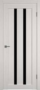 Межкомнатная дверь Владимирская Фабрика Дверей Atum 2 Bianco стекло Black Gloss 900x2000
