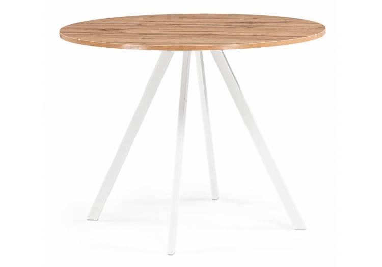 Стол Woodville Баргел 611366 дуб вотан, белый 90x90x75