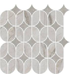Декор Kerama Marazzi Ифран KMD2HID004BR наборный серый светлый глянцевый обрезной 30x32.5