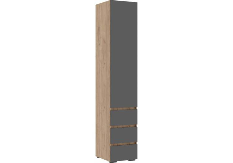Шкаф Woodville Элла ПН 03 586707 серый графит 0162/дуб крафт золото