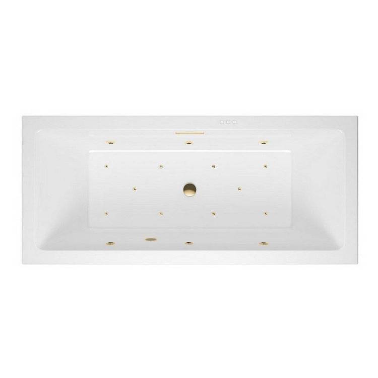 Акриловая ванна Excellent Heaven Slim 170x75 "RELAX" (золото)