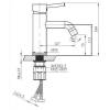 Смеситель для раковины AltroBagno Metropoli 0134 OrSp фото 2