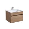 Тумба под раковину Vincea Chiara VMC-2C600NO 600 подвесная, 1 выкатной ящик soft-close, N.Oak