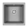 Мойка кухонная Paulmark Brilon PM104546-GRM серый металлик