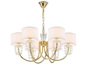 Хрустальная подвесная люстра Newport Оливия 4366/C new gold