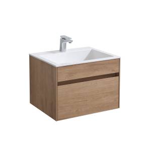 Тумба под раковину Vincea Chiara VMC-2C600NO 600 подвесная, 1 выкатной ящик soft-close, N.Oak