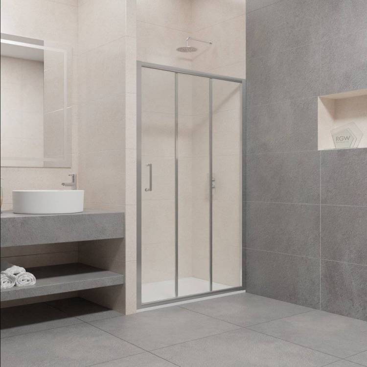 Душевая дверь в нишу RGW Passage PA-13 (119-121) x195 профиль хром, стекло прозрачное