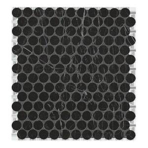 Мозаика FAP Ceramiche Roma Diamond fNJD Nero Reale Round Gres Mos. 29.5x32.5