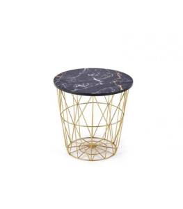 Стол журнальный Halmar Harissa G V-CH-HARISSA_G-LAW-CZARNY золотой/черный