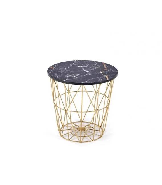 Стол журнальный Halmar Harissa G V-CH-HARISSA_G-LAW-CZARNY золотой/черный