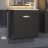 Тумба с раковиной Uperwood Modul подвесная, матовая, черная, 60 см фото 13